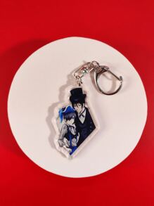 1 chiếc móc khóa acrylic hình quản gia anime màu đen "Kuro Shitsuji" thuộc series Ciel, , Grell, Under Taker, dễ thương, dùng làm móc khóa túi xách, phụ kiện vali, mặt dây chuyền điện thoại, đồ trang trí xe hơi. - Nhiều màu - Xem 25