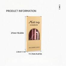 4pcs Ombre Color Spiral Taper Candles, Home Decor, Romantic Wedding Decoration, Suitable For Wedding, Candlelight Dinner, Restaurant, Bedroom, Bathroom, Office, Mother's Day, Birthday Gift Gifts Graduation