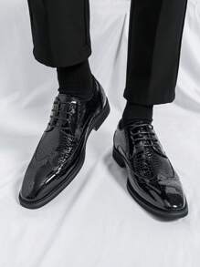 Plus Size Men's Dress Shoes, Formal Loafers, Business Casual Office Shoes, Breathable Dance Party Footwear