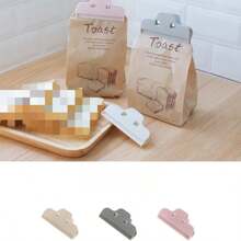 Set de 6 Clips de sellado de alimentos para cocina, clips para patatas fritas, clips para bolsas de plástico, preservación hermética de alimentos - Multicolor - Ver 3