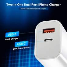 Fast Charger IPhone,Dual Port A/C IPhone Charger Fast Charging Adapter,2Pack Quick Double IPhone Wall Charger Block,Apple Charger Block 10FT USBC To Lightning Cable For IPhone 14/13/12/11/ProMax/XS/XR - Xem 5