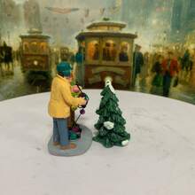 Lemax 手绘树脂装饰套装，DIY 立体模型微型风景模型，适用于圣诞节和万圣节节日装饰