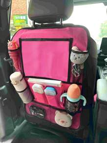 1 Piece Car Storage Bag Seat Back Storage Bag Multifunctional Black Hanging Bag Storage Bag For Tablets, Snacks, Water Cups, Toys, Etc. Car Storage Organizer Interior Accessories (We Do Not Deceive Customers: This Price Is Worthy Of This Quality, It Belongs To Ordinary Quality, Do Not Expect Too Much From The Product Quality, Please Do Not Buy If You Need Very High Quality)