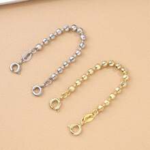 1pc Necklace Extension Chain Double Buckle Spring Buckle Leisure Multi Functional Necklace Extension Artifact DIY Accessories - Multicolor - View 5