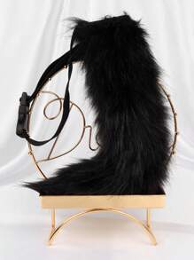 Faux Fur Fox Costume Cat Tail Cosplay Halloween Christmas Party Costume One Size
