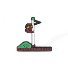 SuperMario SuperMario 1/2 Pcs Creative Cartoon Mario Game Brooch Personalized Flagpole Love Enamel Pin Metal Badge Jewelry Clothing Backpack Accessories A Gift For Friends