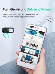 6pcs 10pcs 20pcs Mobile Phone Computer Lens Cover Camera Protective Cover Anti-Spy Metal Blocking Sticker Webcam Cover Privacy Cover Birthday Easter Boy Girlfriend Gift Waterproof Tempered Glass Shockproof Anti-Fall Anti-Fall Scratch Resistant Anti-Fingerprint Full Cover