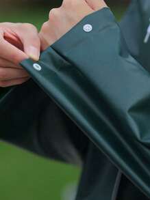 1 套雨衣 + 雨裤 女士和男士长款全身罩防水雨具，适用于摩托车、送餐、骑自行车 - 彩色 - 查看 7