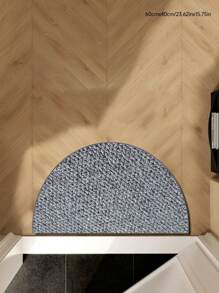 1pc Half-Circle Pineapple Entrance Mat, Thickened Faux Sisal Rug, Water-Washable Bottom, Dirt-Resistant, Kitchen Thick Carpet, Decorative Rug, Ins-Style Carpet, Shower Mat, Home Decor, Living Room Rug, Bedroom Rug, Doormat, Kitchen Rug, Bathroom Rug, Study Rug - Multicolor - View 8