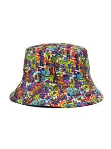Unisex Bucket Hat For Women Men Graffiti Fisherman Hats Double Sides Panama Cap Spring/Summer Street Fashion Hat - Bucket Hat - View 7