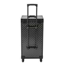 Make-Up Rolling Cosmetic Case Cosmetic Case Makeup Case Trolley Hairdressing Case Cosmetic Case Makeup Case Trolley Beauty Case Hairdressing Case Jewelry Case - Black - View 7