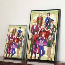 1 件经典动漫 Hetalia World-Stars 经典复古海报帆布印刷海报艺术品可爱房间装饰无框架