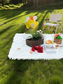 1PC Bohemian Style Picnic Mat Camping Blanket Tablecloth Outdoor Lawn Mat Camping Equipment Bohemian Style Tablecloth Nap Blanket Tent Moisture-Proof Mat Picnic Mat Suitable For Outdoor Picnic Holiday Party Decoration Bedroom/Living Room Decoration Outdoor Travel Valentine's Day Gift Interior Decoration