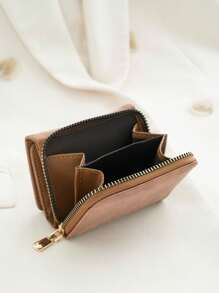 Fashionable And Versatile Minimalist Solid Color Compact Card Holder For Women Wallet Mini Wallet Purse Wallet Small Wallet