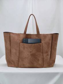 Sac à main surdimensionné rétro pour femme, sac fourre-tout de voyage décontracté, nouveau sac à main printemps grande capacité