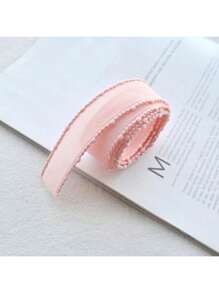 1 件宽 25 毫米、长 1 米的卷边纱布丝带 - 手工 DIY 珠宝配件，用于自制蝴蝶结、发夹和领带 - 彩色 - 查看 8