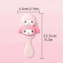 Sanrio 1 pièce Brosse à cheveux massante à coussin d'air Sanrio My Melody mignonne, accessoire de mode de dessin animé, outil de coiffure