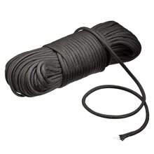 Basics - 550 Tipo III Paracord, núcleo de hebras, alta resistencia, 5/32 pulgadas x pies, color negro - Negro - Ver 10
