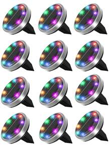 Outdoor Solar Ground Lights, Solar Path Lights, Solar Lawn Lights, Solar Garden Lights, Solar Walkway Lights, Solar Lighting, IP65 Waterproof Ambient Lights, Suitable For Courtyards, Villas, Sheds, Gardens, Terraces, Parties, Picnics, Halloween Festivals, And Other Lighting Applications.