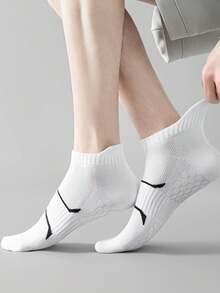 6 paires de chaussettes de sport mode décontractée à la cheville, de couleurs mélangées