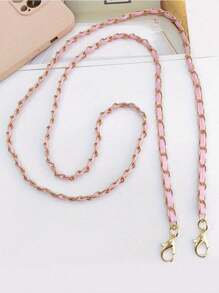 1 带肩带的包包，简约风格，细链，斜跨，锌合金材质，DIY配件，可调节和伸缩包链，手机挂绳链，包链，手机挂绳链，女士肩带 - 彩色 - 查看 5