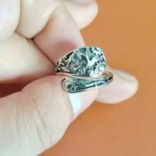 Anillo de banda ancha con patrón de escamas de pez de plata tailandesa vintage, anillos personalizados para hombres y mujeres, adecuado para el dedo índice