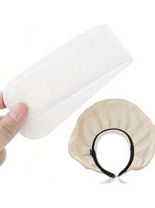 Parche absorbe sudor desechable para borde de sombrero, parche anti suciedad para sombrero, parche absorbente de sudor para sombreros de verano para exteriores, accesorios portátiles y de ocio para viajes al aire libre, artículos desechables para viajes, artículos esenciales de hotel para viajes, artículos esenciales para el exterior, artículos para la habitación, miniartículos de playa para viajes, artículos desechables para períodos, accesorios de baño, artículos de enfriamiento para verano.