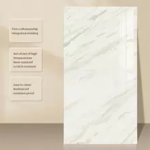 20PCS Self-Adhesive Black Marble PVC Cladding Wall Panels For Kitchen Bathroom Carnival Home Sticker - Albaricoque - Ver 2