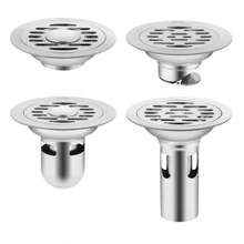 Stainless Steel Floor Drains Shower Anti-Odor Drainer Bathtub Ground Leakage Hair Catcher Kitchen Bathroom Hardware Accessories