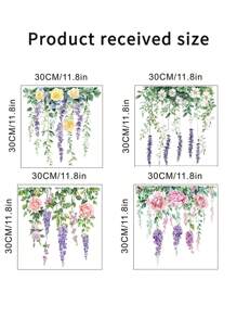 Plant Leaves Flowers Toilet Seat Lid Stickers Self-Adhesive Bathroom Wall Stickers Green Leaf Floral Toilet Lid Decals DIY Removable Waterproof Toilet Sticker For Bathroom Cistern Decor Green Gifts Birthday Graduation Room Decor Home Decor Wall Decor Bathroom Decor Bedroom Decor Room Decoration Stuff Living Room Decor House Decor Home Decor Living Room Wall Art Wall Paper Personalised Stickers
