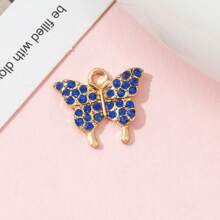 10 件彩色水钻蝴蝶吊饰，适用于 DIY 珠宝制作手链配件 - 蝴蝶型 - 查看 14