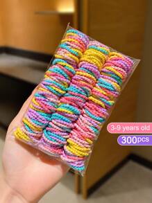 300 件彩色韩国弹力发带、发箍发饰 - 彩色 - 查看 3