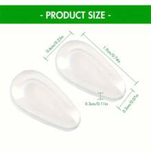 4/10pcs Silicone Eyeglass Nose Pads, Transparent Rubber Nose Pads, Anti Slip Silicone Eyeglass Lenses, Anti Slip Glasses, Fashionable Eyeglass Nose Pads - Multicolor - View 3