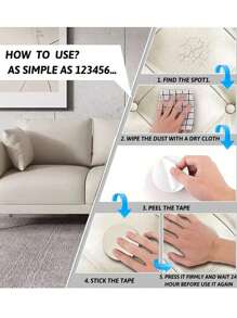 Leather Repair Patch, Leather Tape 20*54 Inch, Self-Adhesive Leather Repair Patch For Sofas, Couch, Furniture, Driver Seat, Car Boat Seats Couch Chairs Shoes Handbags Jackets First Aid Patch Fix Tear Kit, Vinyl Chairs - Black - View 9