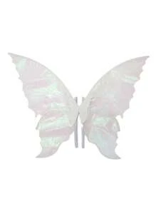 1 pièce d'aile de fée papillon avec feuille d'or, costume de déguisement pour fête, bal, représentation