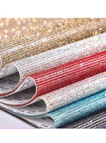 1pc Sparkling Crystal Rhinestones Stickers, DIY Decorative Stickers For Car, Self-Adhesive Rhinestone Gemstone Stickers For Car Decoration, Crafts And Activities