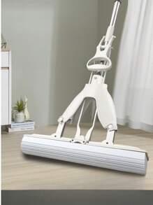 House Cleaning Tools Sponge Mop Roller Sponge Mop Self Squeeze Sponge Mop Stainless Steel Handle With PVA Absorbent Mop Head Refills For Home Commercial Use Tile Floor Bathroom Garage Cleaning - White - View 13