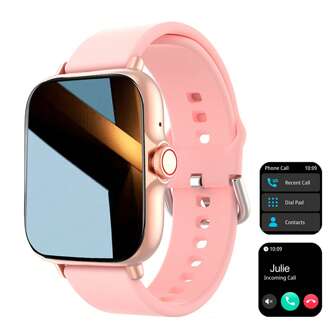 Smartwatch, llamada/marcación inalámbrica, múltiples recordatorios de aplicaciones, unisex, reloj deportivo, fondo de pantalla personalizable, regalo de vacaciones y cumpleaños