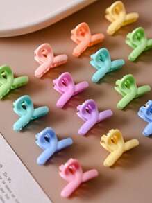 30 pezzi/set Fermagli a scatto incrociati carini per ragazze, piccoli fermagli per capelli di colore dolce caramella, mini accessori per capelli con clip per frangia, accessori per capelli per il ritorno a scuola