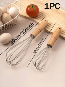木制手动搅拌器、厨房蛋糕面糊搅拌器、打蛋器、奶油搅拌器 - 彩色 - 查看 10