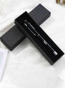 1PC Pen World Cover Gift Box Set Of Black Book Box Stationery Gift Gift Box Personalized Text Pattern Customization