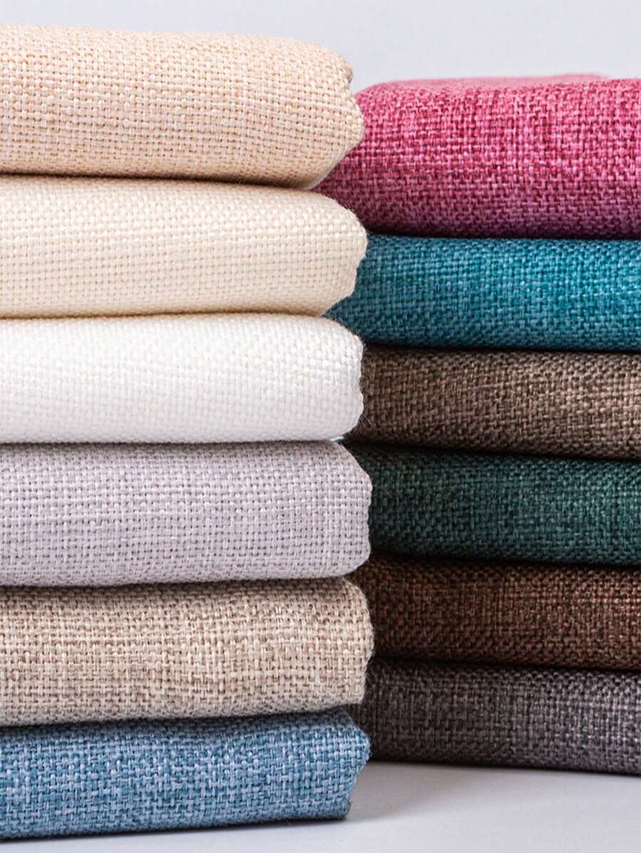1pc Linen Cotton Blended Fabric, Suitable For Wedding Tablecloth, Cushion, Pillow, Sofa Lining, DIY