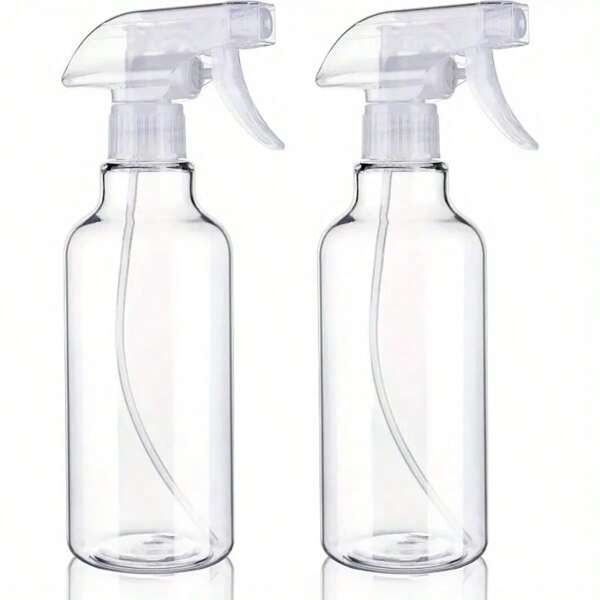 Versatile 6.8oz Spray Bottle - Adjustable Mist & Stream Modes, Leak-Proof Design For Hair Care, Plant Watering & Cleaning - Plastic, Refillable (White Transparent) Home Bathroom Decor Summer Back To School