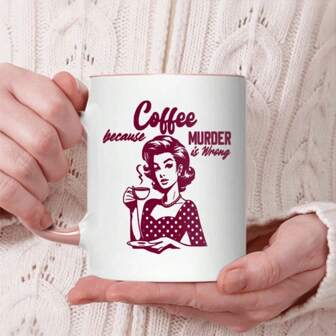 1PC,The Vintage Humorous Woman Mug Is Perfect For Daily Use At Home, Starting A Joyous Sipping Time. It Can Hold Coffee, Milk, And Milk Tea. It's An Excellent Choice For Festival And Birthday Gifts. Feel Free To Choose The One You Like!