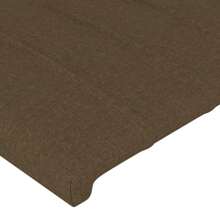 vidaXL Hoofdborden 2 st 72x5x78/88 cm stof donkerbruin