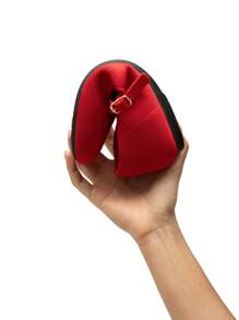 Women's Mary Jane Ballet Flat Foldable Knit Flats Arch Support Comfortable Casual Work Office Dressy Shoes - 紅色 - 查看 5