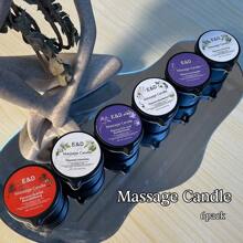 6pcs Scented Candles, Massage Essential Oil Candle, Daily Moisturizing Body Oil Relaxation, Stress Relief And Moisturizing Skin, Romantic Gift SPA Home Aromatherapy Candle Body Oil, Iron Box Candle, Massage Essential Oil Candle, Aromatherapy Essential Oil Candle,Best Friend Gifts - Sự kết hợp - Xem 4