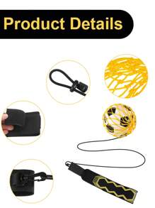 1pc Soccer/Football Training Tool With Waist Belt - Yellow - View 4
