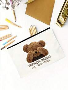 Peekaboo Teddy Bear kosmetisk påse – perfekt söt present till mors dag - Multifärgad - Visa 8