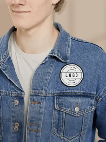 Custom Iron-On Patch Circle Personalized Patch - Add Your Own Photo, Text, Logo Or Design! Clothing, Backpacks, Hats, And Furniture Can All Be Used, Simple And BeautifulGraphic Design Printed Gift No Minimum! - Multicolor - View 5